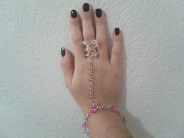 Pulseira da Jade com anel borboleta