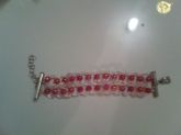 Pulseira pérola vermelha